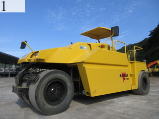 中古建設機械 中古 酒井重工業 SAKAI ローラー タイヤローラー TZ701