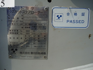 Used Construction Machine Used TOYOTA TOYOTA Skid steer loader Wheel type 4SDK7