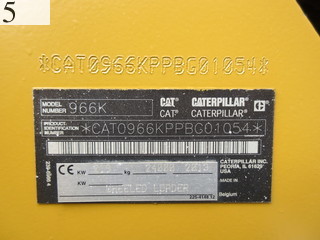 Used Construction Machine Used CAT CAT Wheel Loader bigger than 1.0m3 966K
