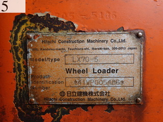 Used Construction Machine Used HITACHI HITACHI Wheel Loader bigger than 1.0m3 LX70-5