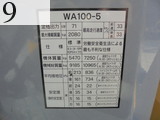 Used Construction Machine Used KOMATSU KOMATSU Wheel Loader bigger than 1.0m3 WA100-5