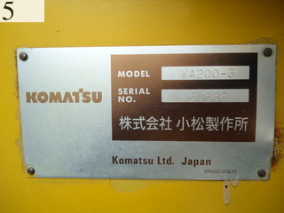 Used Construction Machine Used KOMATSU KOMATSU Wheel Loader bigger than 1.0m3 WA200-3