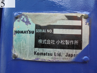 Used Construction Machine Used KOMATSU KOMATSU Wheel Loader smaller than 1.0m3 WA40-3E