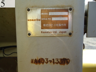 Used Construction Machine Used KOMATSU KOMATSU Wheel Loader smaller than 1.0m3 WA40-3