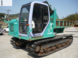 中古建設機械 中古 コマツ KOMATSU クローラ・キャリア クルクルキャリア・全旋回キャリアダンプ CD60R-1