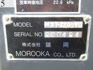中古建設機械 中古 諸岡 MOROOKA クローラ・キャリア クローラダンプ MST-2200VD