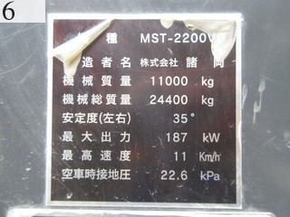 中古建設機械 中古 諸岡 MOROOKA クローラ・キャリア クローラダンプ MST-2200VD