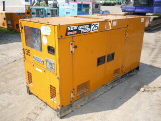 中古建設機械 中古 デンヨー DENYO 発電機  DCA-25SPI-II