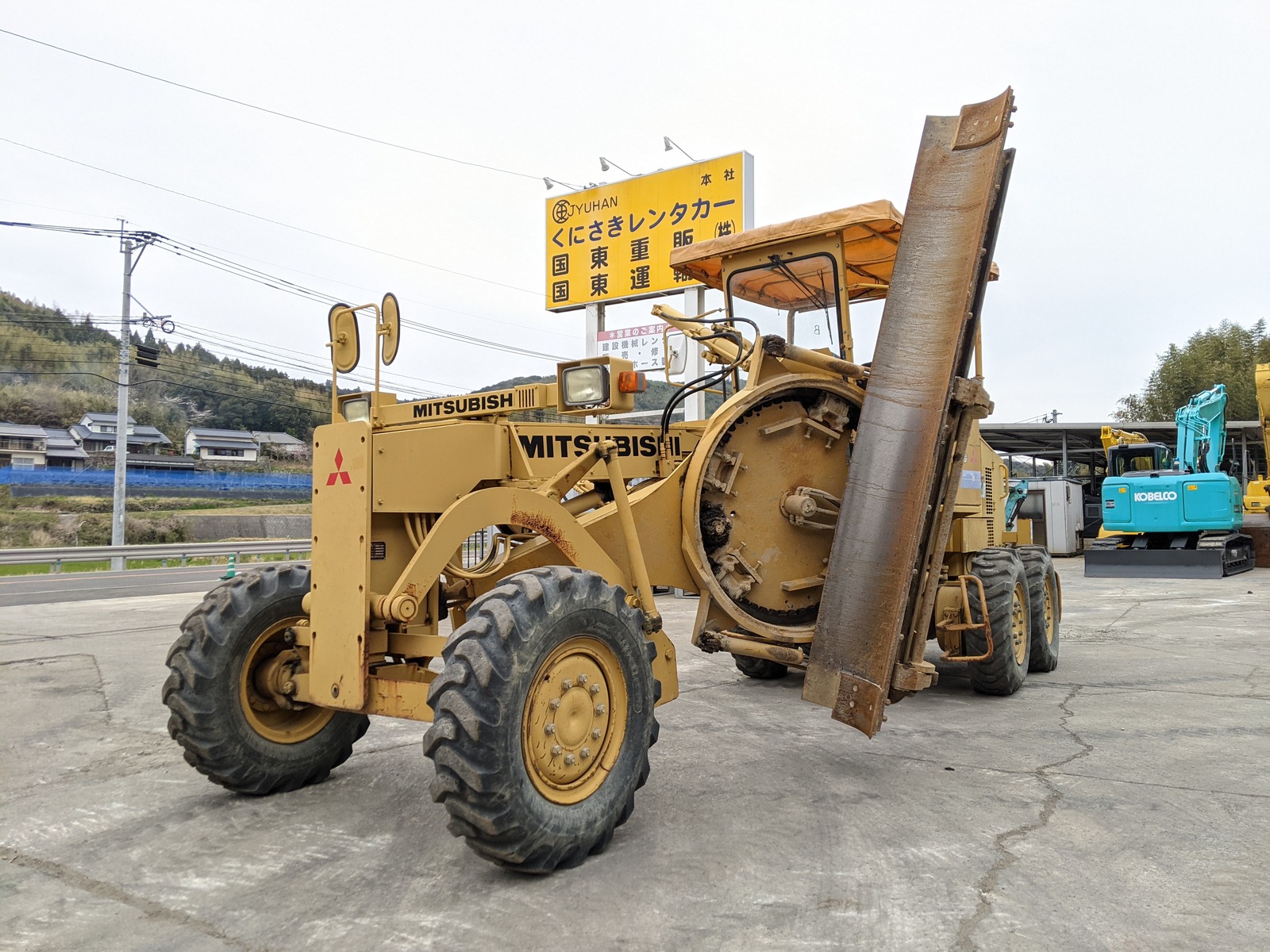 中古建設機械 中古 三菱重工業 MITSUBISHI モーターグレーダー アーティキュレート式 MG230III