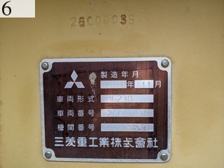 中古建設機械 中古 三菱重工業 MITSUBISHI モーターグレーダー アーティキュレート式 MG230III