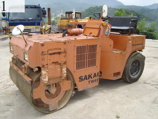 中古建設機械 中古 酒井重工業 SAKAI ローラー 舗装用振動ローラー TW41