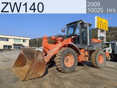 Used Construction Machine Used HITACHI Wheel Loader bigger than 1.0m3 ZW140 #5285, 2009Year 10025Hours