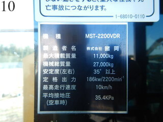 中古建設機械 中古 諸岡 MOROOKA クローラ・キャリア クルクルキャリア・全旋回キャリアダンプ MST-2200VDR