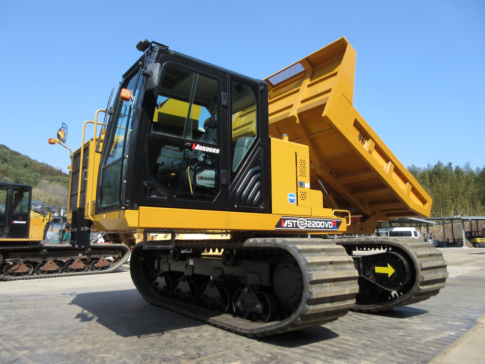 中古建設機械 中古 諸岡 MOROOKA クローラ・キャリア クルクルキャリア・全旋回キャリアダンプ MST-2200VDR