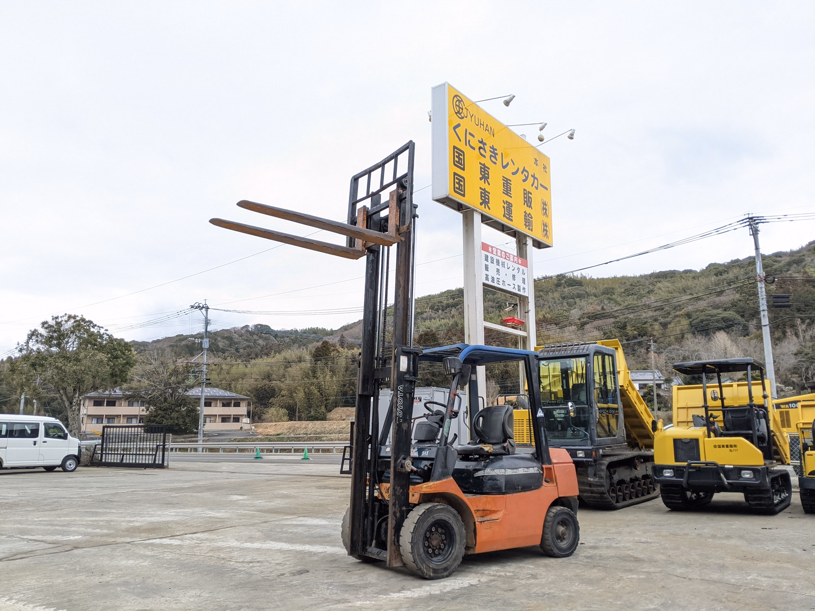 中古建設機械 中古 豊田自動織機 フォークリフト ディーゼルエンジン 02-7FD25 写真