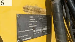 Used Construction Machine Used KOMATSU KOMATSU Grader Articulated frame GD405A-3E0