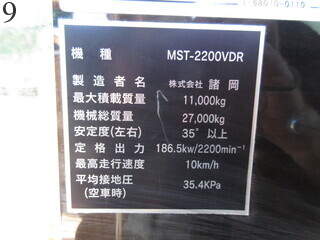 中古建設機械 中古 諸岡 MOROOKA クローラ・キャリア クルクルキャリア・全旋回キャリアダンプ MST-2200VDR