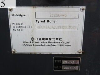 Used Construction Machine Used HITACHI HITACHI Roller Tire rollers ZC220P-5