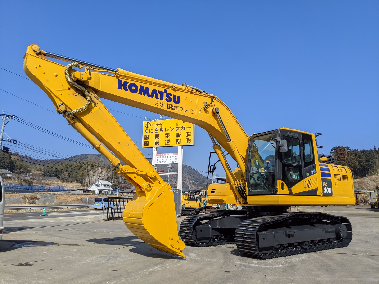 中古建設機械 中古 コマツ 油圧ショベル・バックホー ０．７－０．９立米 PC200-11 写真