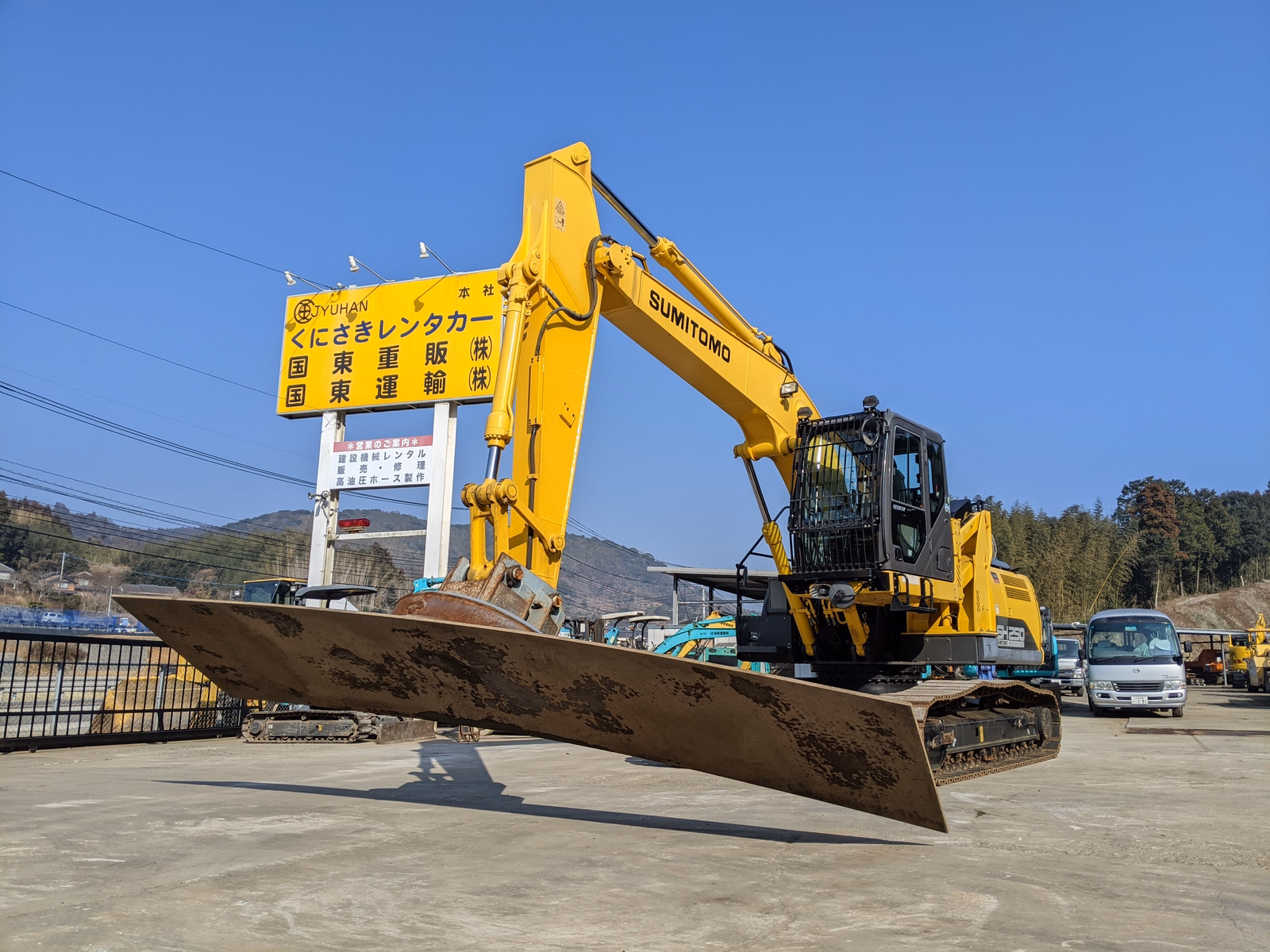 中古建設機械 中古 住友建機 マテリアルハンドリング機 マグネット仕様 SH250-7 写真