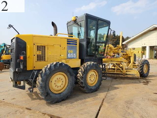 中古建設機械 中古 コマツ KOMATSU モーターグレーダー アーティキュレート式 GD655-3E0