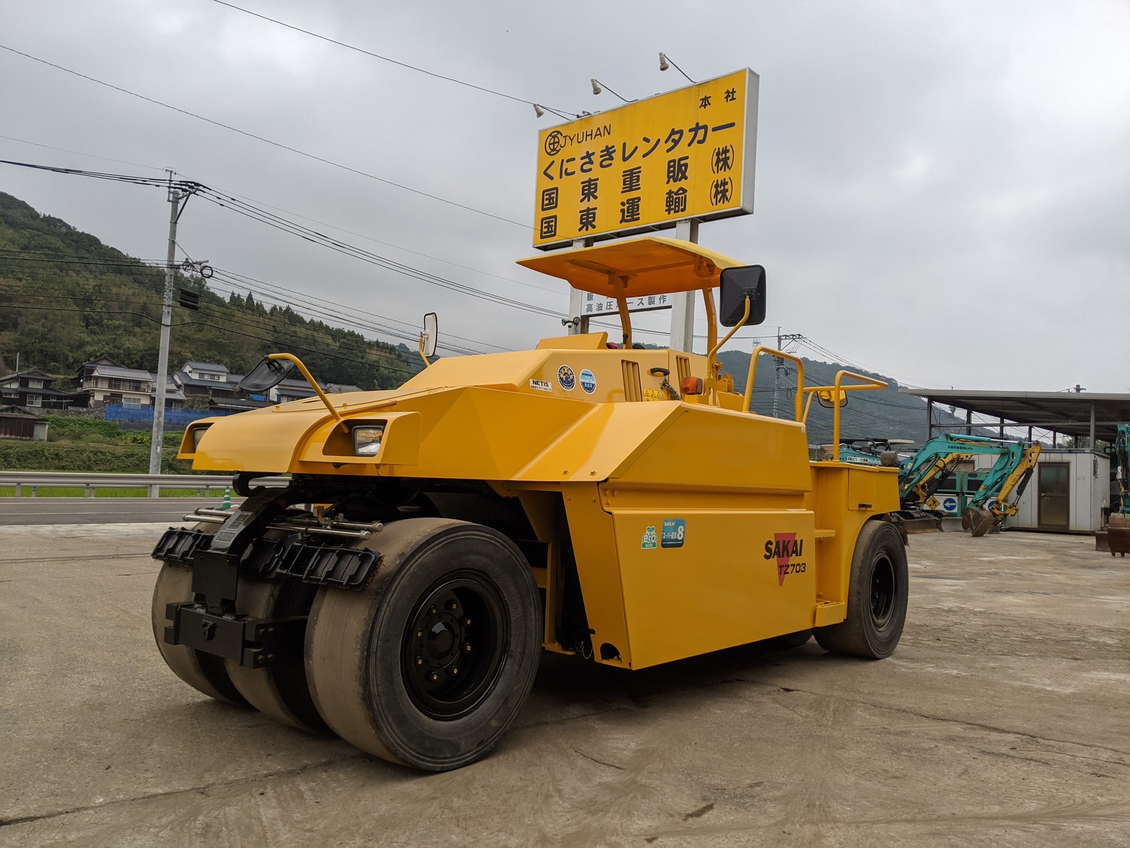 Used Construction Machine Used SAKAI SAKAI Roller Tire rollers TZ703