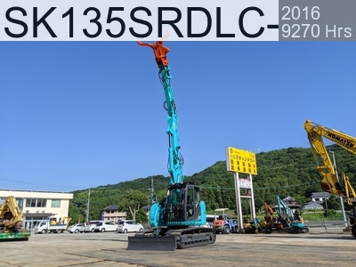 Used Construction Machine Used KOBELCO Demolition excavators Long front SK135SRDLC-3 #YH07-10562, 2016Year 9270Hours
