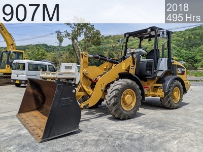 Used Construction Machine Used CAT Wheel Loader bigger than 1.0m3 907M #1284, 2018Year 494Hours