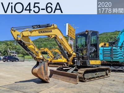 中古建設機械 中古  油圧ショベル・バックホー ０．１立米以下 ViO45-6A #6H467, 2020年式 1778時間