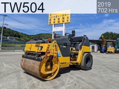 Used Construction Machine Used SAKAI Roller Vibration rollers for paving TW504 #31720, 2019Year 697Hours