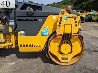 中古建設機械 中古 酒井重工業 SAKAI ローラー 舗装用振動ローラー TW504