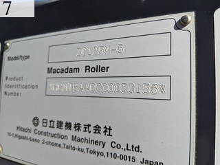 Used Construction Machine Used HITACHI HITACHI Roller Macadam rollers ZC125M-5