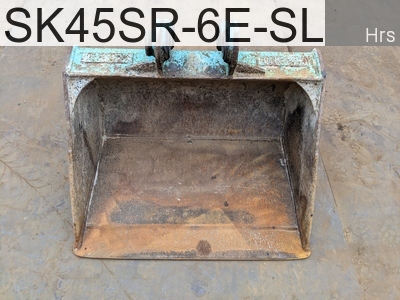 Used Construction Machine Used KOBELCO Bucket Slope bucket SK45SR-6E-SLOPE-BUCKET #0022-0184, -Year -Hours
