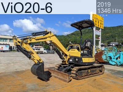 Used Construction Machine Used YANMAR Excavator ~0.1m3 ViO20-6 #61156, 2019Year 1346Hours