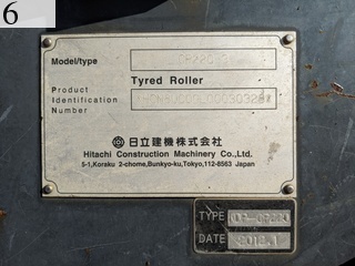 Used Construction Machine Used HITACHI HITACHI Roller Tire rollers CP220-3