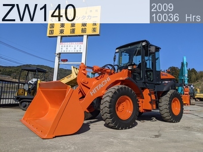 Used Construction Machine Used HITACHI Wheel Loader bigger than 1.0m3 ZW140 #5285, 2009Year 10036Hours