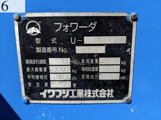 Used Construction Machine Used IWAFUJI IWAFUJI Forestry excavators Forwarder U-3C