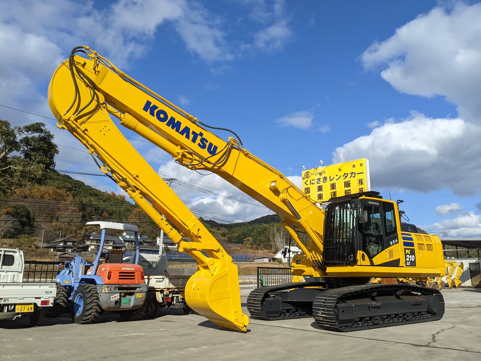 中古建設機械 中古 コマツ KOMATSU 解体機 ロングフロント・ハイリフト PC210LC-10