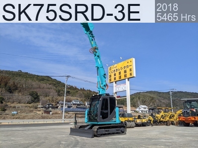 Used Construction Machine Used  Demolition excavators Long front SK75SRD-3E #YT08-34869, 2018Year 5465Hours