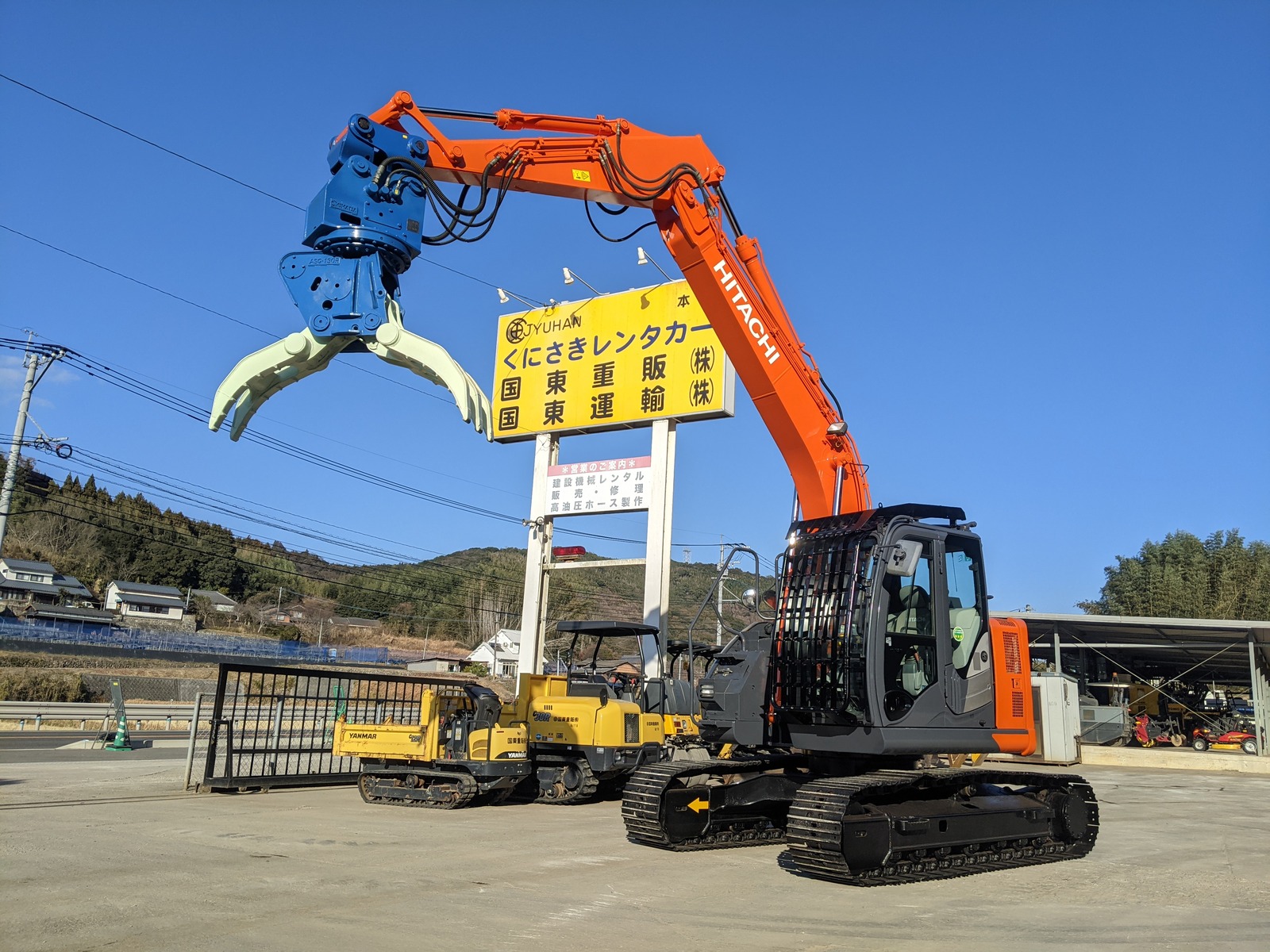 中古建設機械 中古   マテリアルハンドリング機 グラップル仕様 ZX135US-6