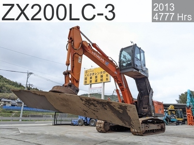 Used Construction Machine Used  Material Handling / Recycling excavators Magnet ZX200LC-3 #224857, 2013Year 4777Hours