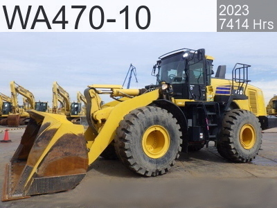 Used Construction Machine Used KOMATSU Wheel Loader bigger than 1.0m3 WA470-10 #120705, 2023Year 7414Hours
